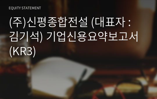 (주)신평종합전설 기업신용요약보고서 (KR3)