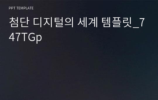 첨단 디지털의 세계 템플릿_747TGp