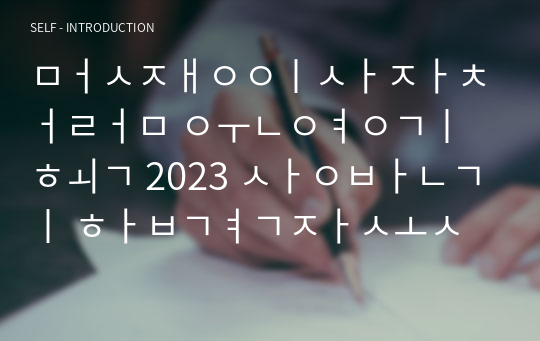 멋쟁이사자처럼 운영기획 2023 상반기 합격자소서