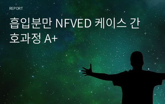 흡입분만 NFVED 케이스 간호과정 A+