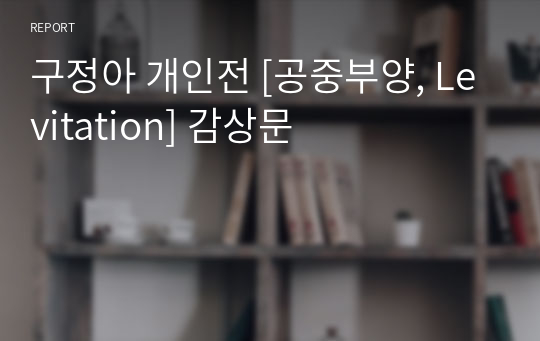 구정아 개인전 [공중부양, Levitation] 감상문