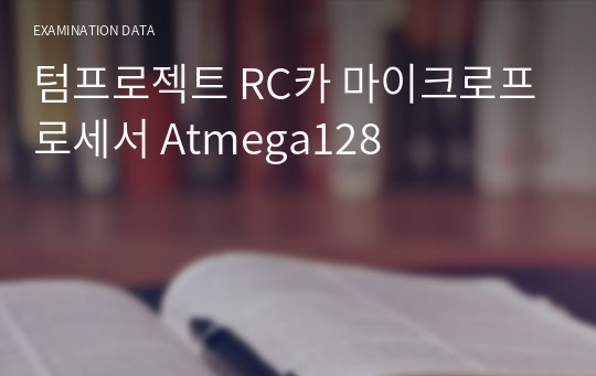 텀프로젝트 RC카 마이크로프로세서 Atmega128