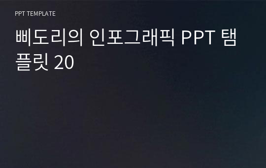 삐도리의 인포그래픽 PPT 탬플릿 20