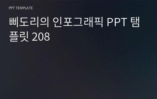 삐도리의 인포그래픽 PPT 탬플릿 208