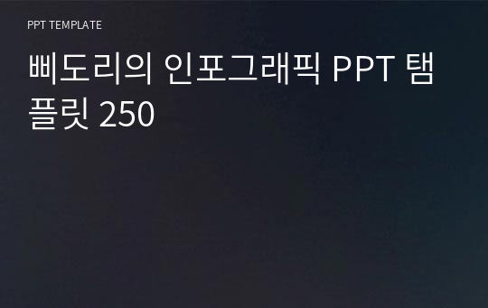 삐도리의 인포그래픽 PPT 탬플릿 250