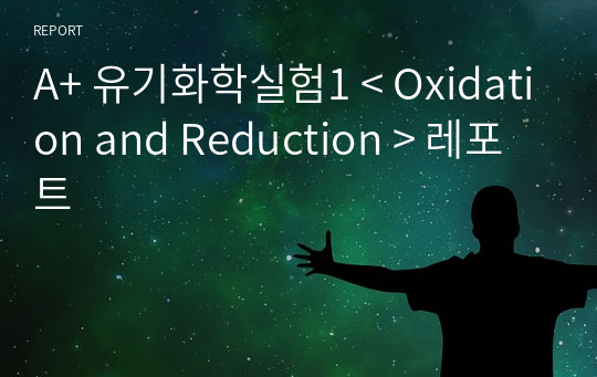 A+ 유기화학실험1 &lt; Oxidation and Reduction &gt; 레포트