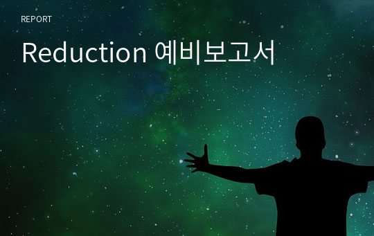 Reduction 예비보고서