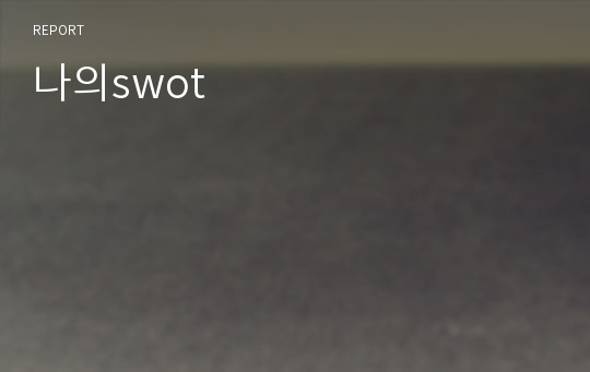 나의swot