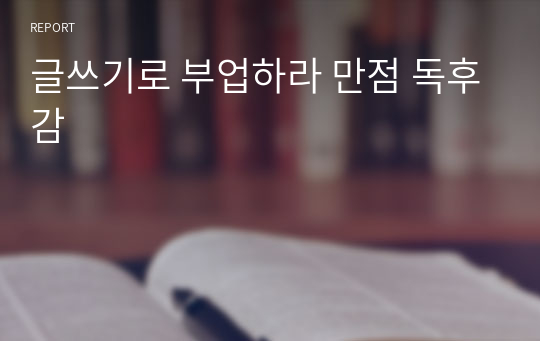 글쓰기로 부업하라 만점 독후감