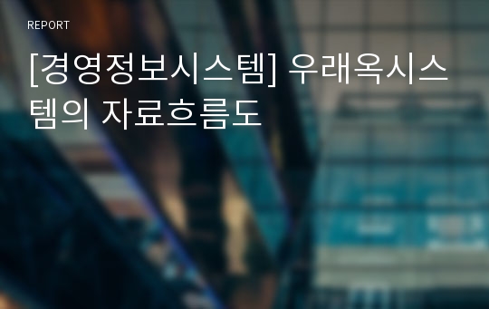 [경영정보시스템] 우래옥시스템의 자료흐름도