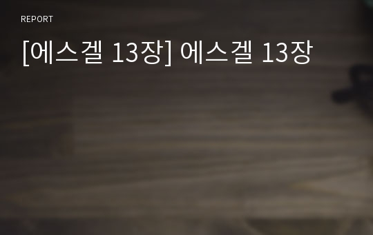 [에스겔 13장] 에스겔 13장