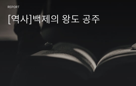 [역사]백제의 왕도 공주