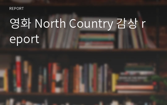 영화 North Country 감상 report