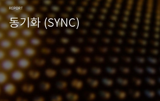 동기화 (SYNC)