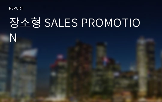 장소형 SALES PROMOTION