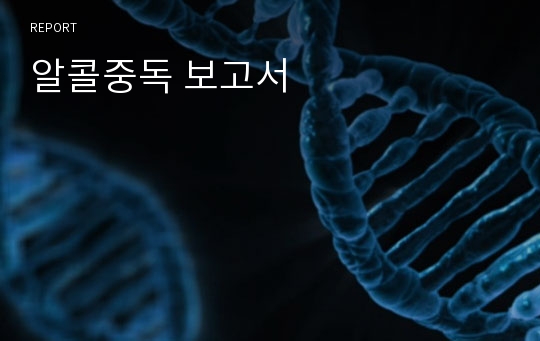 알콜중독 보고서