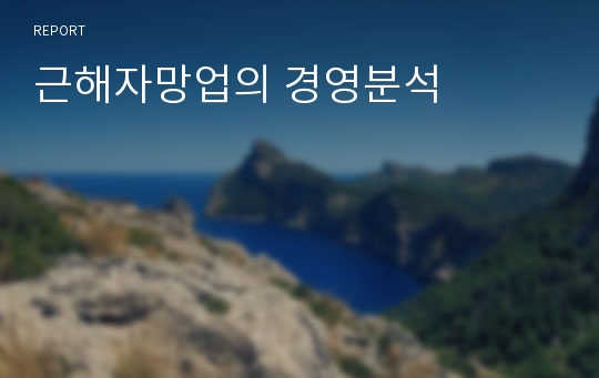 근해자망업의 경영분석