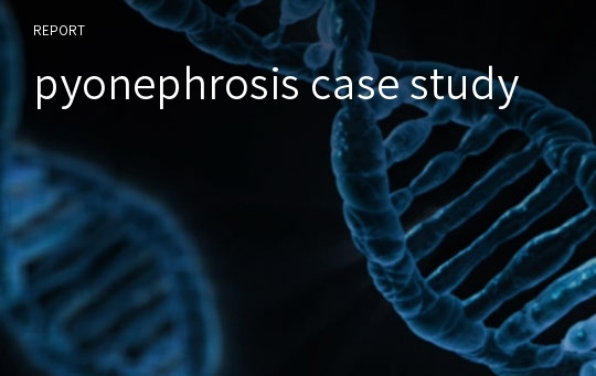 pyonephrosis case study