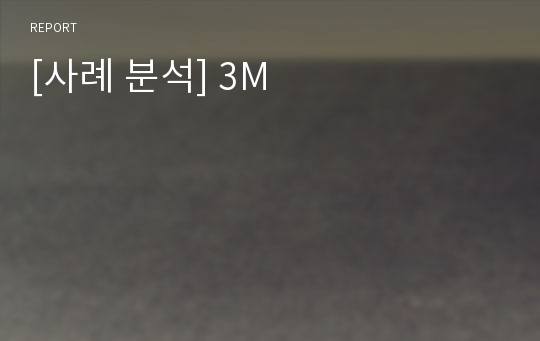 [사례 분석] 3M