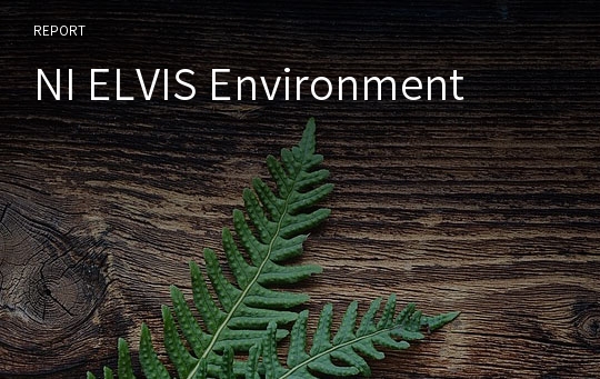 NI ELVIS Environment