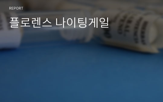 플로렌스 나이팅게일