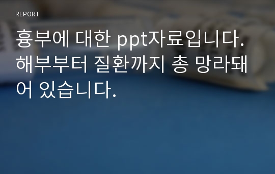 흉부에 대한 ppt자료입니다. 해부부터 질환까지 총 망라돼어 있습니다.