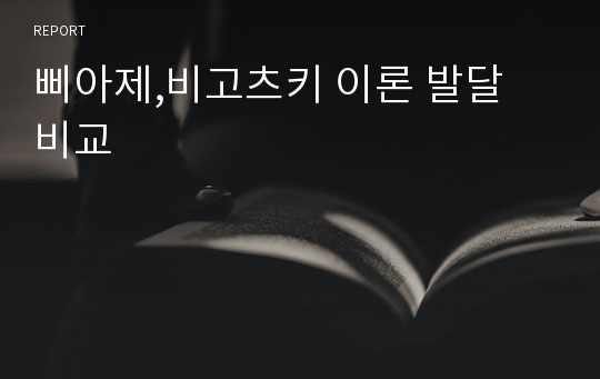 삐아제,비고츠키 이론 발달 비교