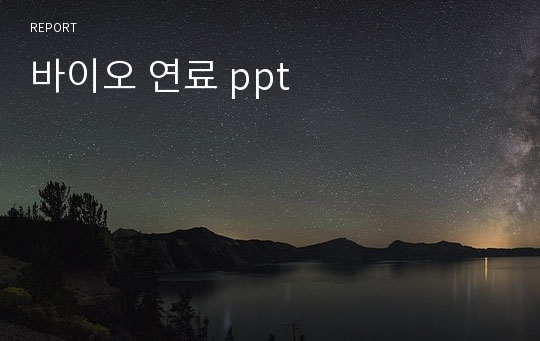 바이오 연료 ppt