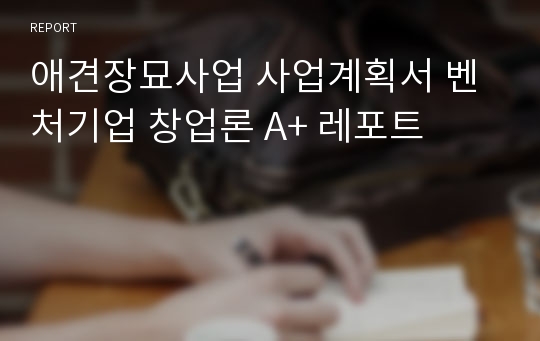 애견장묘사업 사업계획서 벤처기업 창업론 A+ 레포트