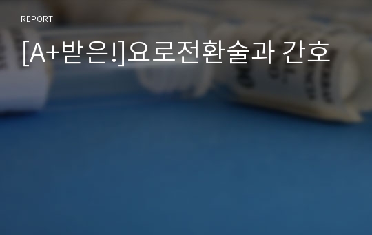 [A+받은!]요로전환술과 간호