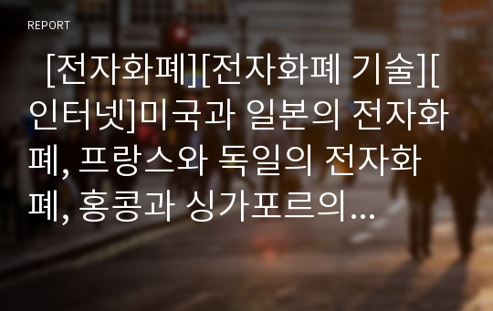   [전자화폐][전자화폐 기술][인터넷]미국과 일본의 전자화폐, 프랑스와 독일의 전자화폐, 홍콩과 싱가포르의 전자화폐, 인도와 포르투갈의 전자화폐, 덴마크와 그리스의 전자화폐, 헝가리와 아이슬란드의 전자화폐