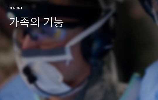 가족의 기능