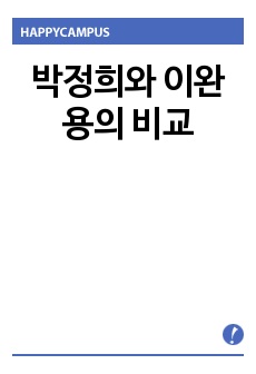 박정희와 이완용의 비교