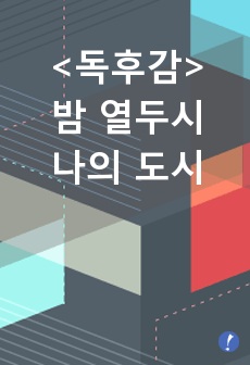 밤 열두시 나의 도시