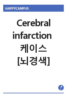 Cerebral infarction 케이스[뇌경색]