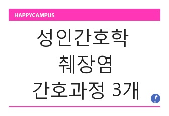 성인간호학 췌장염 간호과정, 간호진단과정 3개