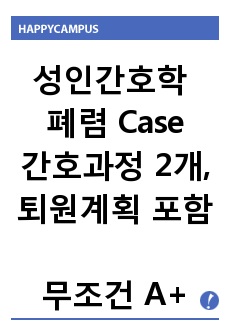 성인간호학 Case Study 폐렴 간호과정 2개 포함