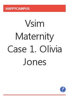 [모성간호학] Vsim Maternity Case 1. Olivia Jones (Core) _ 100점 순서, 캡쳐 사진, Patient Introduction+Order+Pre/Post-Simulation Quiz..