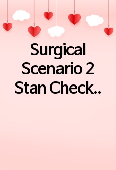 Surgical Scenario 2 Stan Checketts [응급실 사례] 보고서