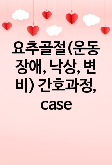 요추골절(운동장애, 낙상, 변비) 간호과정, case