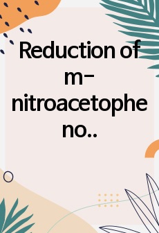 Reduction of m-nitroacetophenone 결과보고서