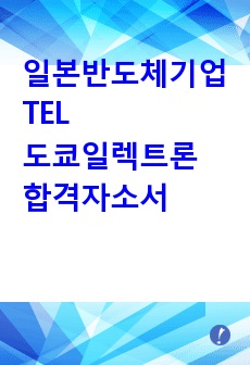 일본반도체대기업_TEL_도쿄일렉트론_합격자소서