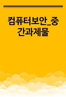 컴퓨터보안_중간과제물