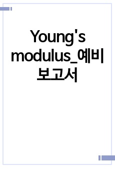 Young's modulus_예비보고서