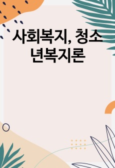 사회복지 현장실습관련 과제