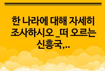 한 나라에 대해 자세히 조사하시오 _떠 오르는 신흥국, 베트남 _ 파워포인트