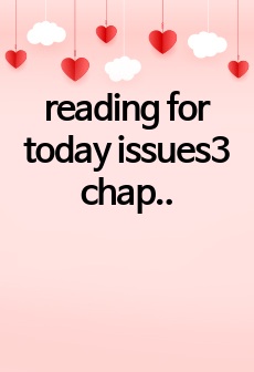 reading for today issues3 chap7~9(Unit 3) 만점 받은 본문 해석 (오탈자 확인 3번 완료)