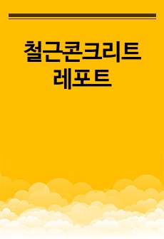 철근콘크리트 레포트