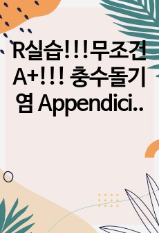 R실습!!!무조건A+!!! 충수돌기염 Appendicitis (간호진단, 간호과정 7개!!!!), 충수돌기염 (병인론) + 수술과정(피부준비,체위,봉합기구,침,수술방법 및 절차,수술 중 활력징후,마취형태,마취약물/간..