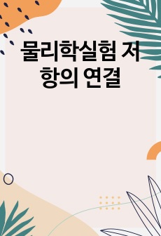 물리학실험 저항의 연결